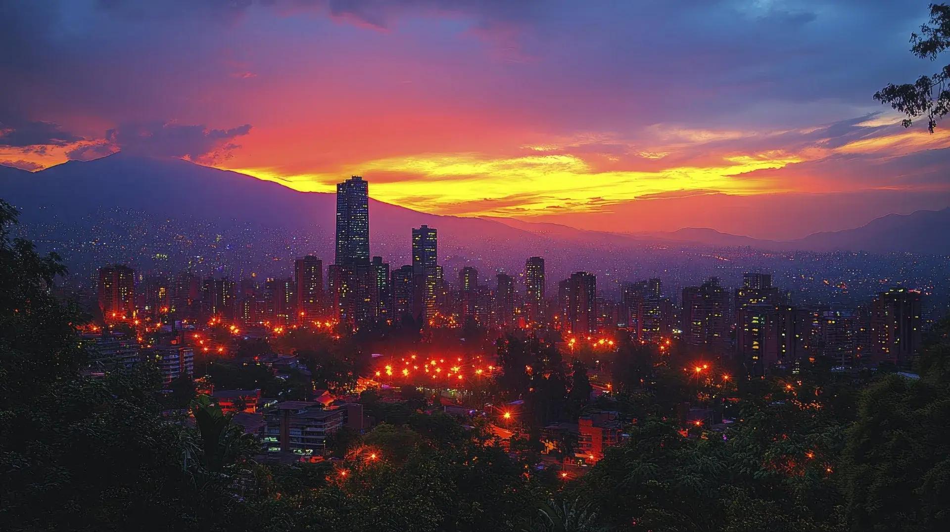 Visit lookouts and lit-up tourist attractions at sundown